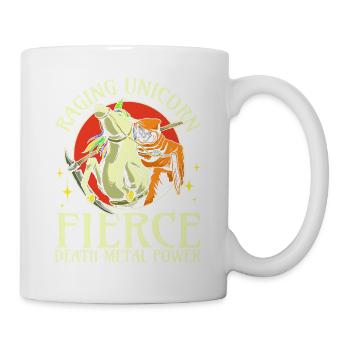 Goth Rock Satan Girl Woman Festivals Death Metal - Tasse - Weiß - Rechts