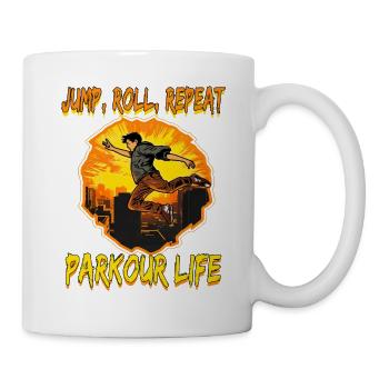Parkour Le Parcour Freerunning Extremsport - Tasse - Weiß - Rechts