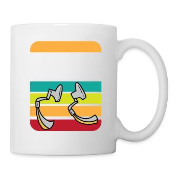 Lustiges Amputation und Beinprothesen - Tasse - Weiß - Rechts
