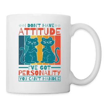 Je n’ai pas d’attitude 6 - Mug blanc - blanc - Droite