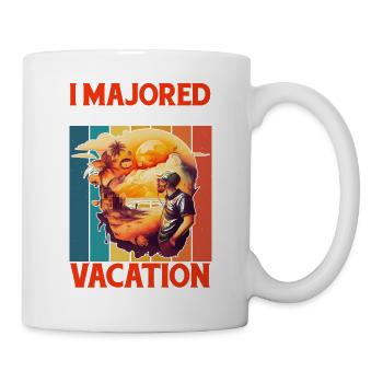 I Majored In Vacation 12 - Mug - white - Right