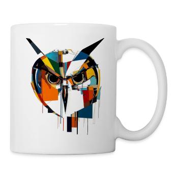 Owl Night Bird Bird Animal Gift Art - Mug - white - Right