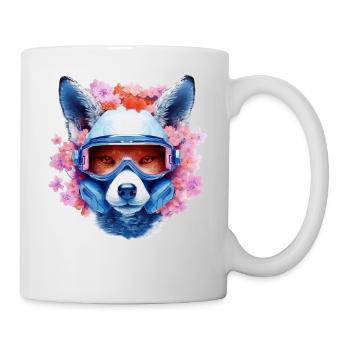 Fuchs Tierliebhaber Geschenk Wildtier Tier Motiv - Tasse - Weiß - Rechts