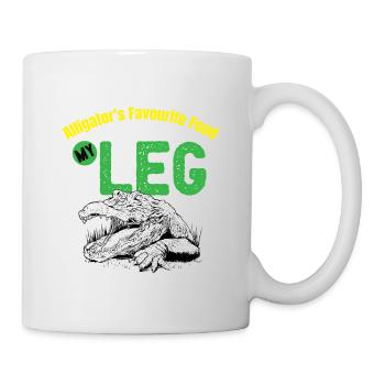 Lustiges Amputation und Beinprothesen - Tasse - Weiß - Rechts