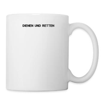 Feuerwehr - Dienen und Retten - Tasse - Weiß - Rechts