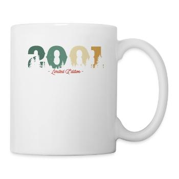 Vintage Geburtstagsgeschenk Wald 2001 - Tasse - Weiß - Rechts