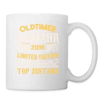 Original 2016 Jahrgang Retro Geburtstag Vintage - Tasse - Weiß - Rechts