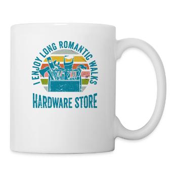 J’aime les longues promenades romantiques - Mug blanc - blanc - Droite
