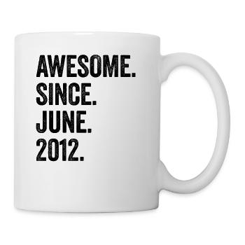 11 Years Old Awesome Since June 2012 11th Birthday - Mug - white - Right