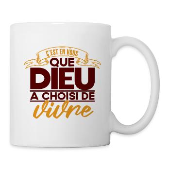 C'est en vous que Dieu - Mug blanc - blanc - Droite