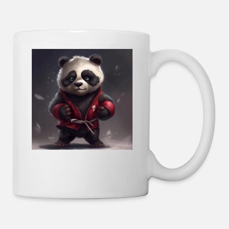 nebulastar liebenswerter Troll-Panda MMA - Tasse - Weiß