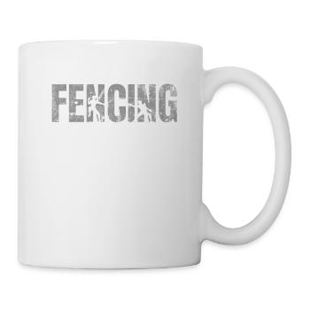 Fencing Fencer Swordsman - Mug - white - Right