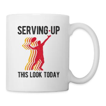 Tennisplatz Spruch Für Tennis - Tasse - Weiß - Rechts