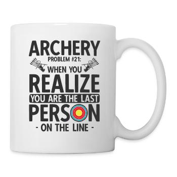 Bogenschießen Archery - Tasse - Weiß - Rechts