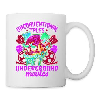 Underground Film, Independent Cinema, Horror - Tasse - Weiß - Rechts