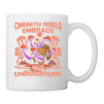 Film underground, Cinéma indépendant, Horreur - Mug blanc - blanc - Droite