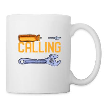 Die Garage ruft und ich muss gehen Lustiger - Tasse - Weiß - Rechts