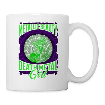 Goth Rock Satan Girl Woman Festivals Death Metal - Tasse - Weiß - Rechts