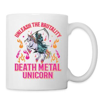 Goth Rock Satan Girl Woman Festivals Death Metal - Tasse - Weiß - Rechts