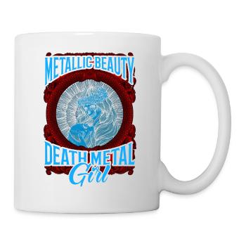 Goth Rock Satan Girl Woman Festivals Death Metal - Tasse - Weiß - Rechts