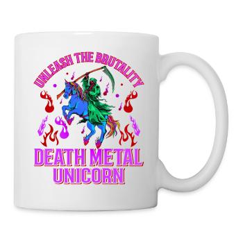 Goth Rock Satan Girl Woman Festivals Death Metal - Tasse - Weiß - Rechts