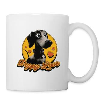 Black puppy - Mug - white - Right