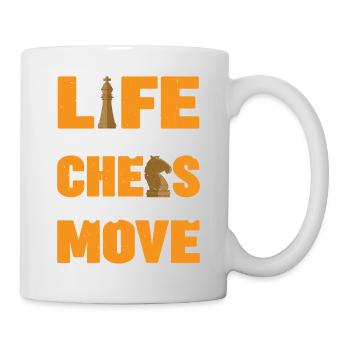 Life Is Like A Game Of Chess 3 - Tasse - Weiß - Rechts
