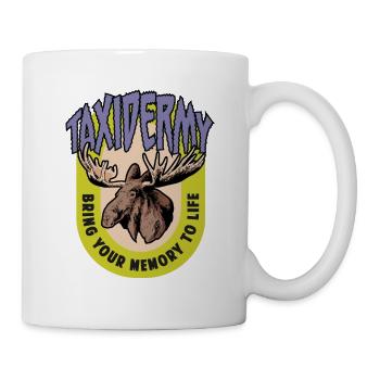 Lustiges Taxidermie und Tierpräparator Taxidermist - Tasse - Weiß - Rechts
