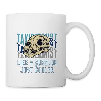 Lustiges Taxidermie und Tierpräparator Taxidermist - Tasse - Weiß - Rechts