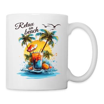 Cocktail d’été Vacances à la plage - Mug blanc - blanc - Droite