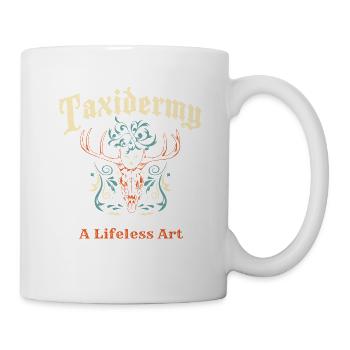 Lustiges Taxidermie und Tierpräparator Taxidermist - Tasse - Weiß - Rechts