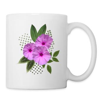 Fleurs - Bouquet - Fleurs - Flore - Mug blanc - blanc - Droite