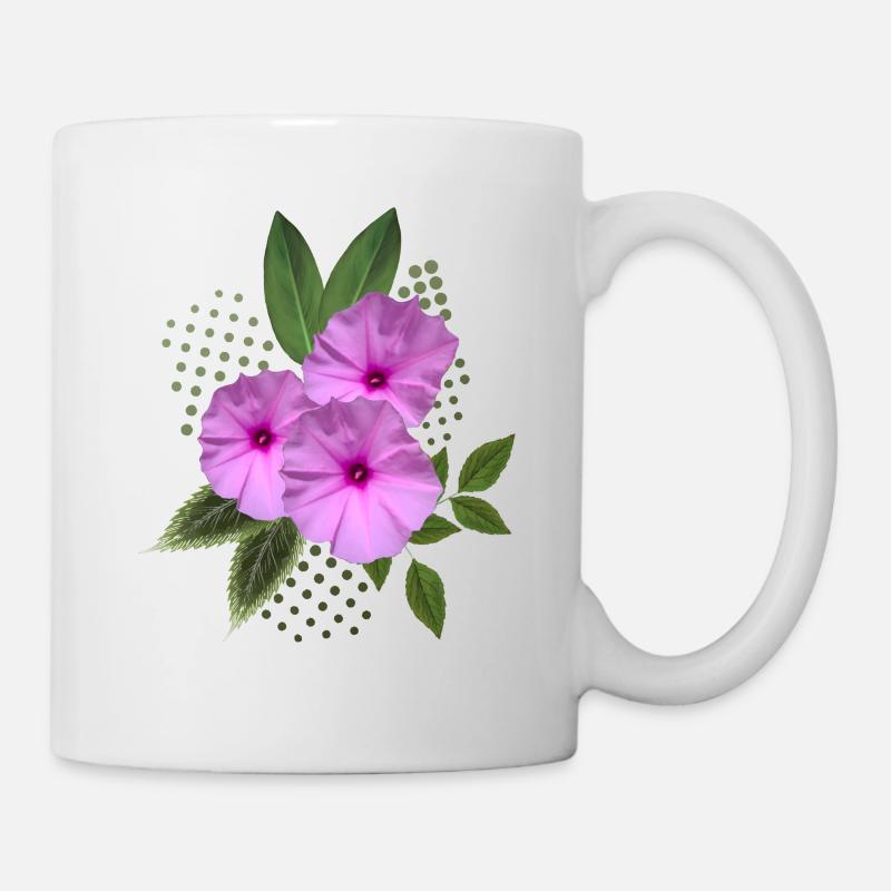 Blumen - Blumenstrauss - Blüten - Flora - Tasse - Weiß