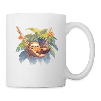 Sloth Hammock Sloths Sloth Palm - Mug - white - Right