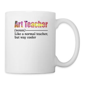 Art Teacher Painter School Artist Brush - Mug - white - Right