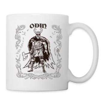 Odin Runen Viking Wir sehen uns in Walhalla, Wodan - Tasse - Weiß - Rechts