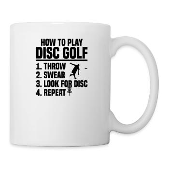 Disc Golf Frisbee - Mug - white - Right
