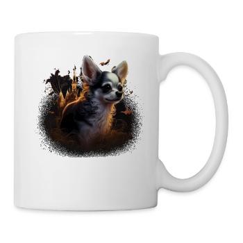 Chihuahua Costume d'Halloween - Citrouille - Mug blanc - blanc - Droite