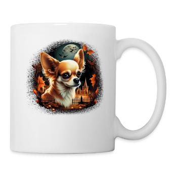 Chihuahua Costume d'Halloween - Citrouille - Mug blanc - blanc - Droite