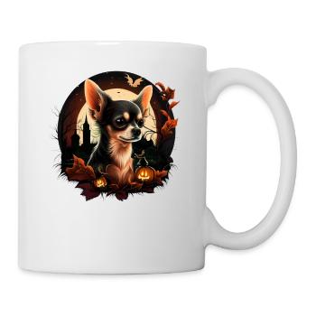Chihuahua Costume d'Halloween - Citrouille - Mug blanc - blanc - Droite