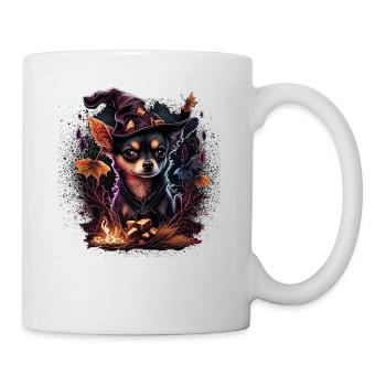 Chihuahua Costume d'Halloween - Citrouille - Mug blanc - blanc - Droite