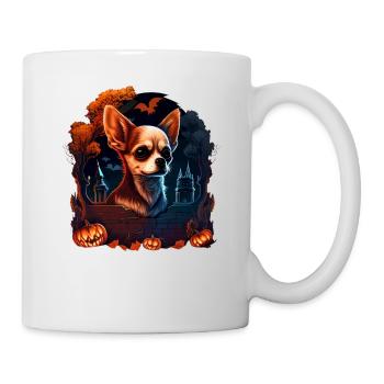 Chihuahua Costume d'Halloween - Citrouille - Mug blanc - blanc - Droite