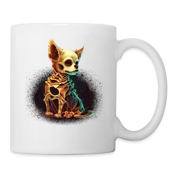 Chihuahua Costume d'Halloween - Citrouille - Mug blanc - blanc - Droite