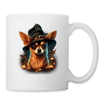Chihuahua Costume d'Halloween - Citrouille - Mug blanc - blanc - Droite