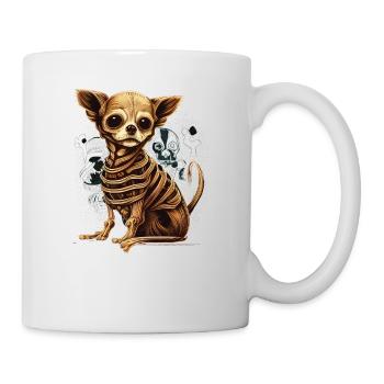 Chihuahua Costume d'Halloween - Citrouille - Mug blanc - blanc - Droite