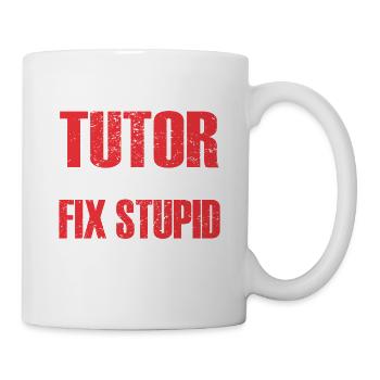 Tutor Geschenk Tutor - Tasse - Weiß - Rechts