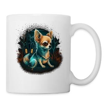 Chihuahua Costume d'Halloween - Citrouille - Mug blanc - blanc - Droite