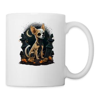 Chihuahua Costume d'Halloween - Citrouille - Mug blanc - blanc - Droite