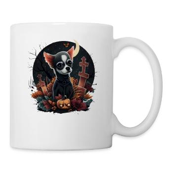 Chihuahua Costume d'Halloween - Citrouille - Mug blanc - blanc - Droite