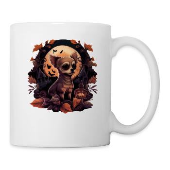 Chihuahua Costume d'Halloween - Citrouille - Mug blanc - blanc - Droite